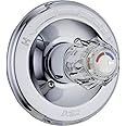 Delta Faucet Classic 13 Series Single-Function Shower Valve Trim Kit, Shower Handle, Valve Trim Kit Chrome, Delta Shower Trim Kit, Chrome T13022 (Valve Not Included)