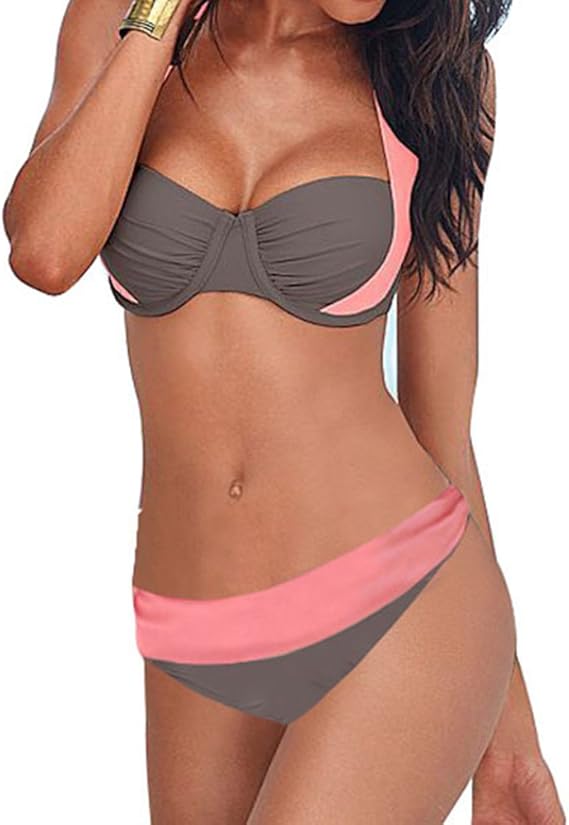 Amazon 水着 レディース ビキニ 二点セット 無地 セパレート ビキニ 海水浴 リゾート セクシー M ママ水着 可愛い水着 痩せ効果 ビキニ 水着 レディース 30代 40代 女の子 水泳 ビキニ 海水浴 かわいい おしゃれ 温泉 ホワイト ピンク ダークブルー 水色