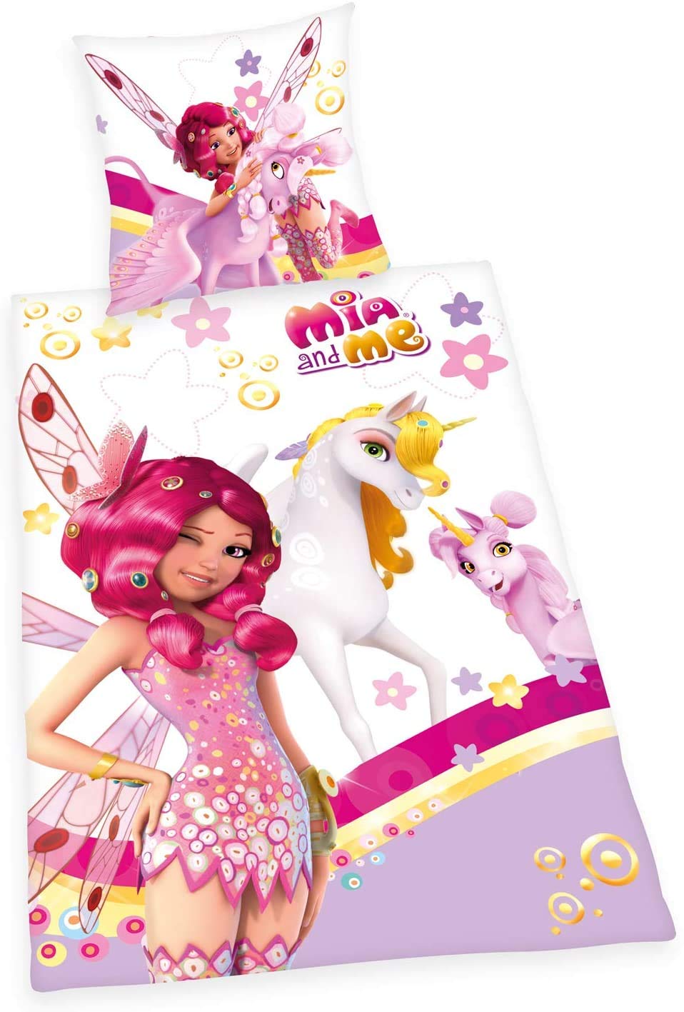 Mia and Me Herding Unicorn Elves Yuko Prince Mo Bed Linen 135 x 200 cm Wow All-In-One Outlet 24