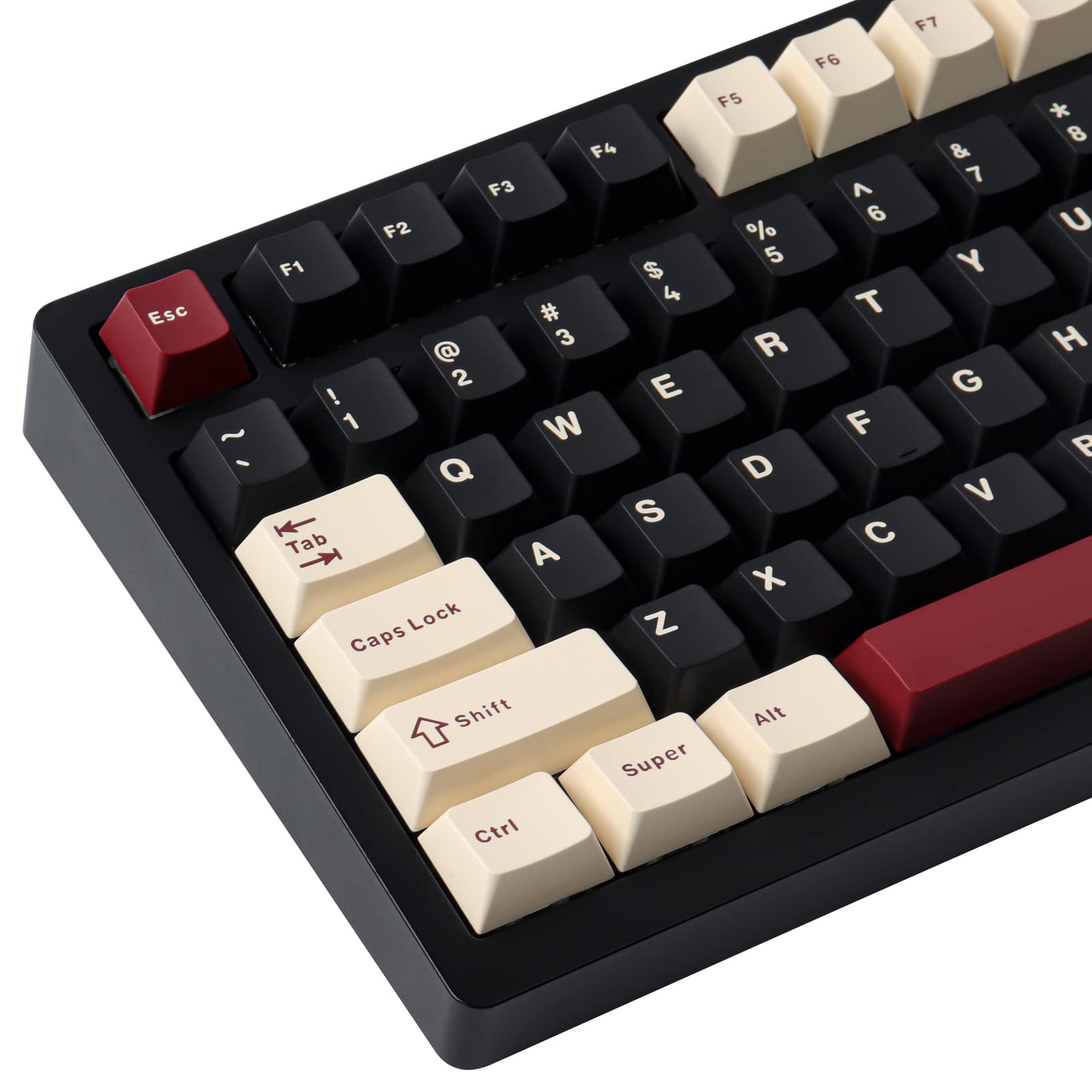JakeTsai Keycaps, 172 Keys Cherry Profile Double Shot Keycaps Set with 6.25u and 7u Spacebar for Cherry Mx Switches ISO ANSI Layout Mechanical Keyboard