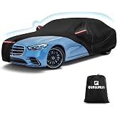QUNSUNUS Car Cover Compatible with Mercedes-Benz S Class 2006-2025 | Including the S250 S300 S350 S400 S450 S500 S550 S600, All Weather Waterproof S550 Car Covers with Cotton Lining and Zipper
