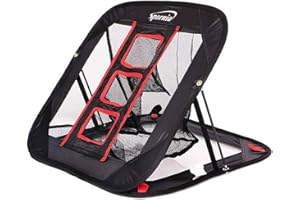 Spornia Pop Up Golf Chipping Net- Indoor and Outdoor Golf Practice Training- 25 in. Collapsible Chip Shot Net (2 in 1 Target)