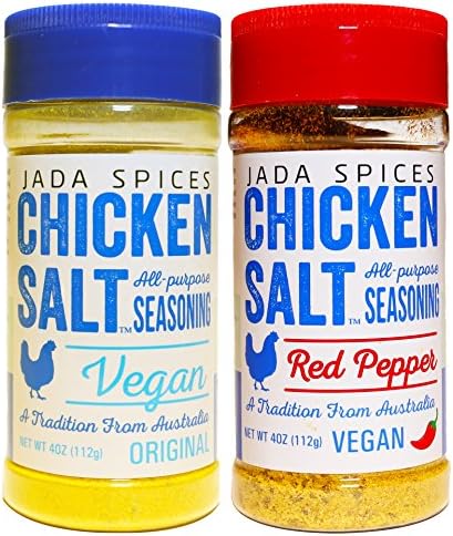 Chicken Salt - Vegan, NO MSG, Gluten Free, Australia's #1 All-Purpose Seasoning,(Original,Red Pepper)