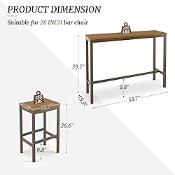 Cozyman Outdoor Bar Height Table and Chairs Set, 3