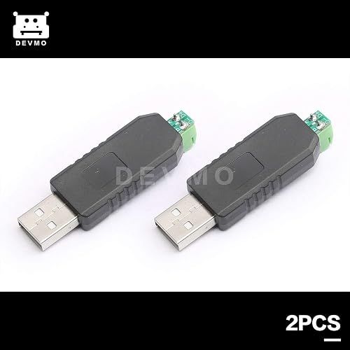 USB Zu RS485 Konverter Adapter – 2-teiliges Set Für Industriesteuerung, Plug & Play, Kompatibel Mit Windows/Linux