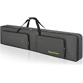AKOZLIN Slim 88-Key Keyboard Gig Bag 54.3"&times;13.3"&times;6.3" Padded Soft | Keyboard Bag for Slim 88-Note Portable Electric Piano Foldable Bag With Handle Strap Pockets