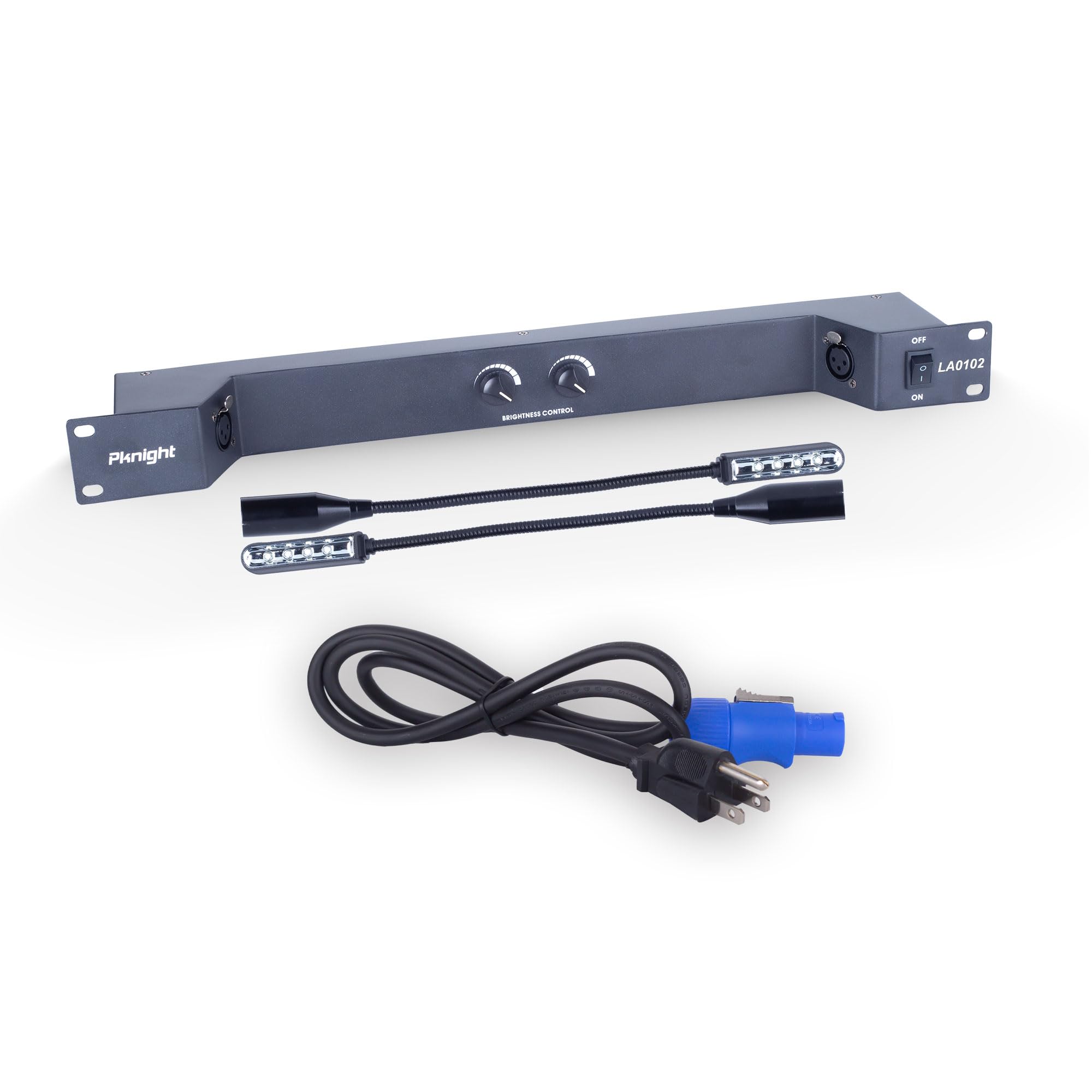 Photo 1 of Pknight Rack-Mountable Gooseneck LED Light Rack Light Two dimmable led Lamps | LA0102