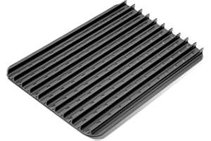 LONSGE BAC772 18.25''x11.5'' Sear Grate Grill Accessory, Reversible Grill Grate Compatible with Most Grills, Aluminum Sear Grate with Non-Stick, Competition Level Sear Marks Capture Flavor and Moisture