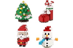 Anditoy 4 Pack Christmas Building Block Toys for Kids Boys Girls Teens Christmas Stocking Stuffers Gifts Party Favors