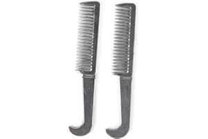 Welcomeget 2PCS Aluminum pony hair tail mini pocket combs