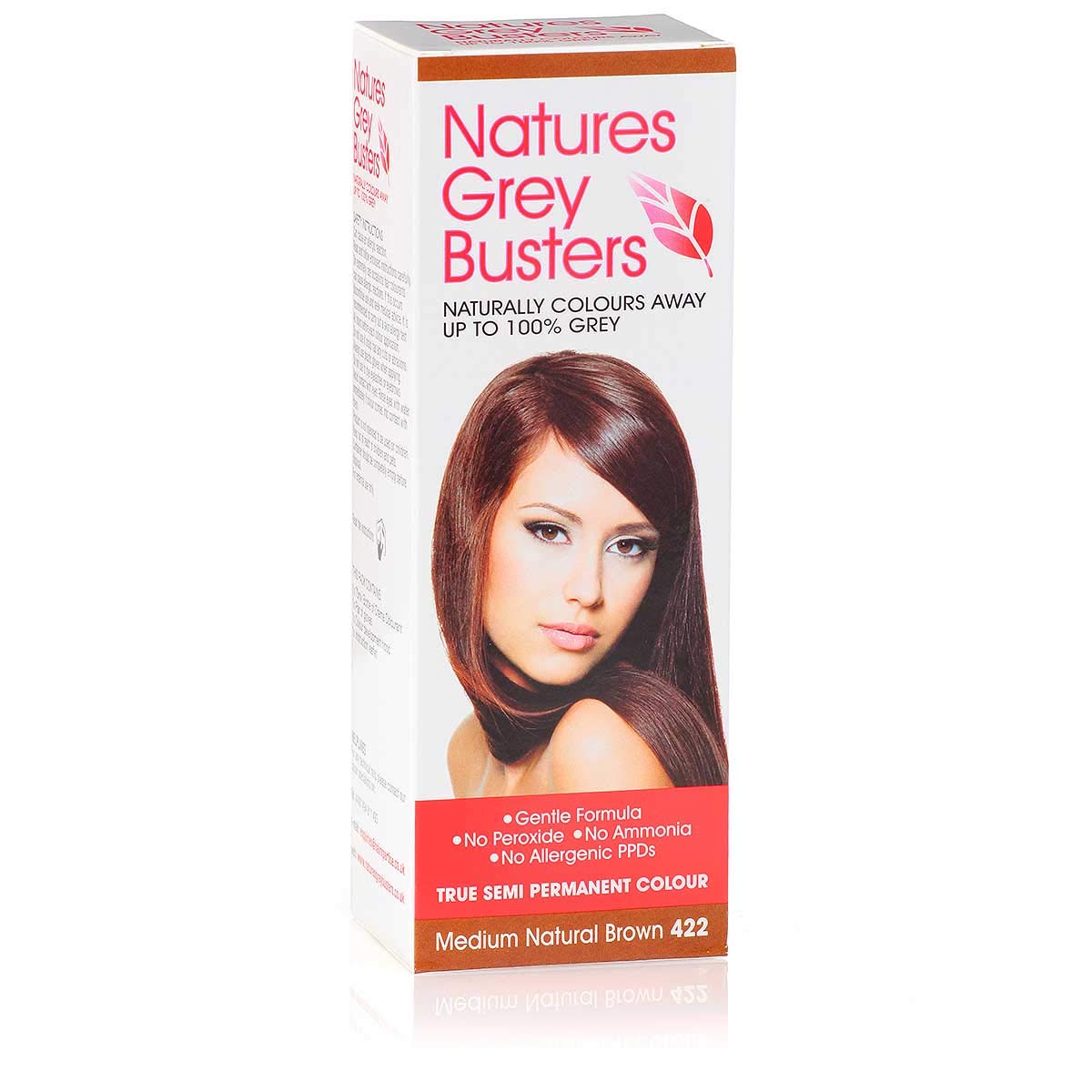 PPD FREE Hair Dye - Medium Brown Hair Dye | No Ammonia | No Peroxides | The Natural, Safe Way To Colour Away Your Grey! (Semi Permanent Colour) 70ml