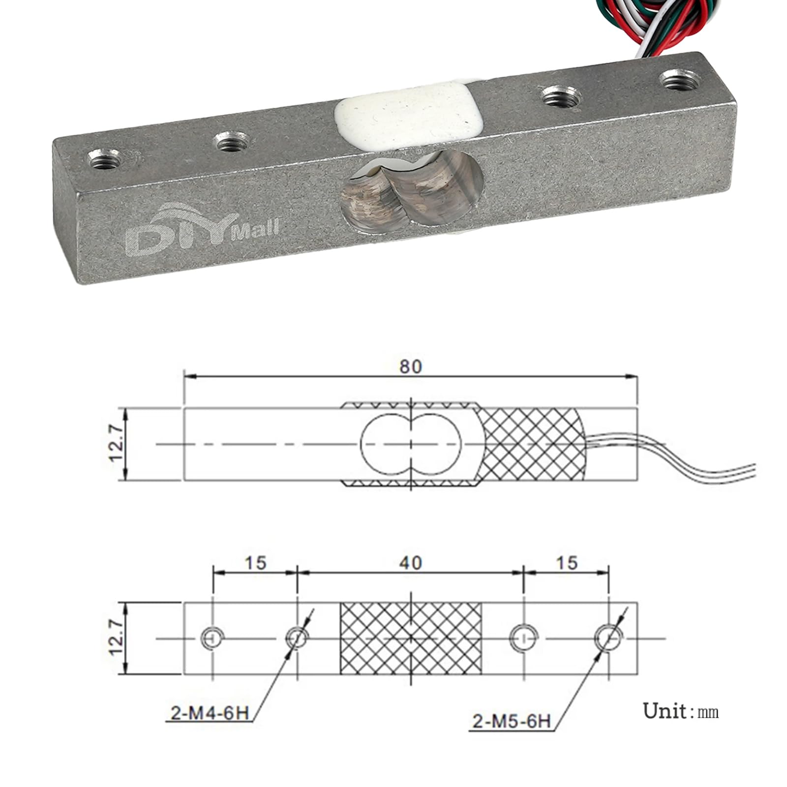 DIYmall Digital Load Cell Weight Sensor High Precision Miniature Load ...