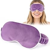 Microwave Heated Eye Mask for Dry Eyes Steam Warm, Compress for Eyes Remove Styes, Chalazion Therapy Warming and Heating Pad Hot Compress,Moist Heat Mask for Blepharitis & MGD