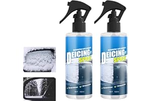 2pcs Windshield Deicer Spray, 100ml Car Defroster, Anti Freeze Fast Snow Removal Agent, For Automotive Vehicle SUV Snow Ice W