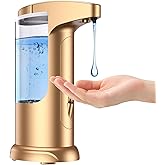 Olipiter 12.5oz Touchless Automatic Soap Dispenser, Automatic Liquid Hand Soap Dispenser, Battery Operated Adjustable Volume Water Resistant for Kitchen and Bathroom