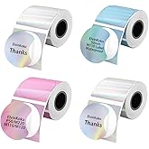 4rolls M110Thermal Labels Round1.96(50mm) Waterproof Circle Sticker Laser Paper for P50 M108 M220Labels Tapes mix1