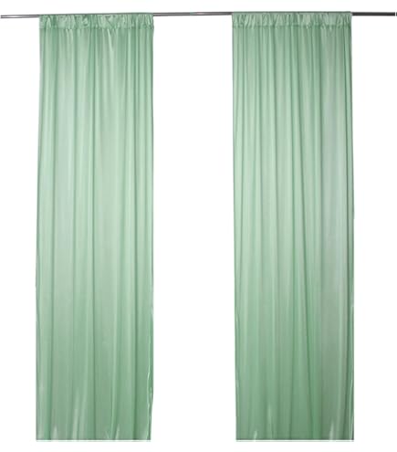 Cortinas Semitransparentes De Gasa Blanca Con Cinta Fruncida Y