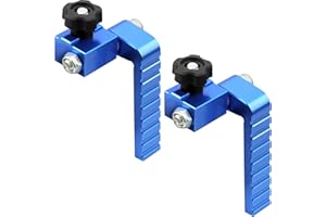 Binazon t track stop block 3-Inch Fence Flip Stop for Woodworking, Blue 2Pack