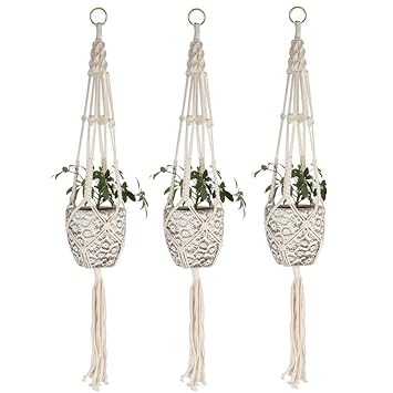 Hg20x3 By Styddieu 3 Pack Plant Hanger Macrame Flower Pot Hanging