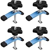 POWERTEC 71389-P2 T-Track Mini Hold-Down Clamp, 3-5/8" L x 3/4" Width, Set of 4