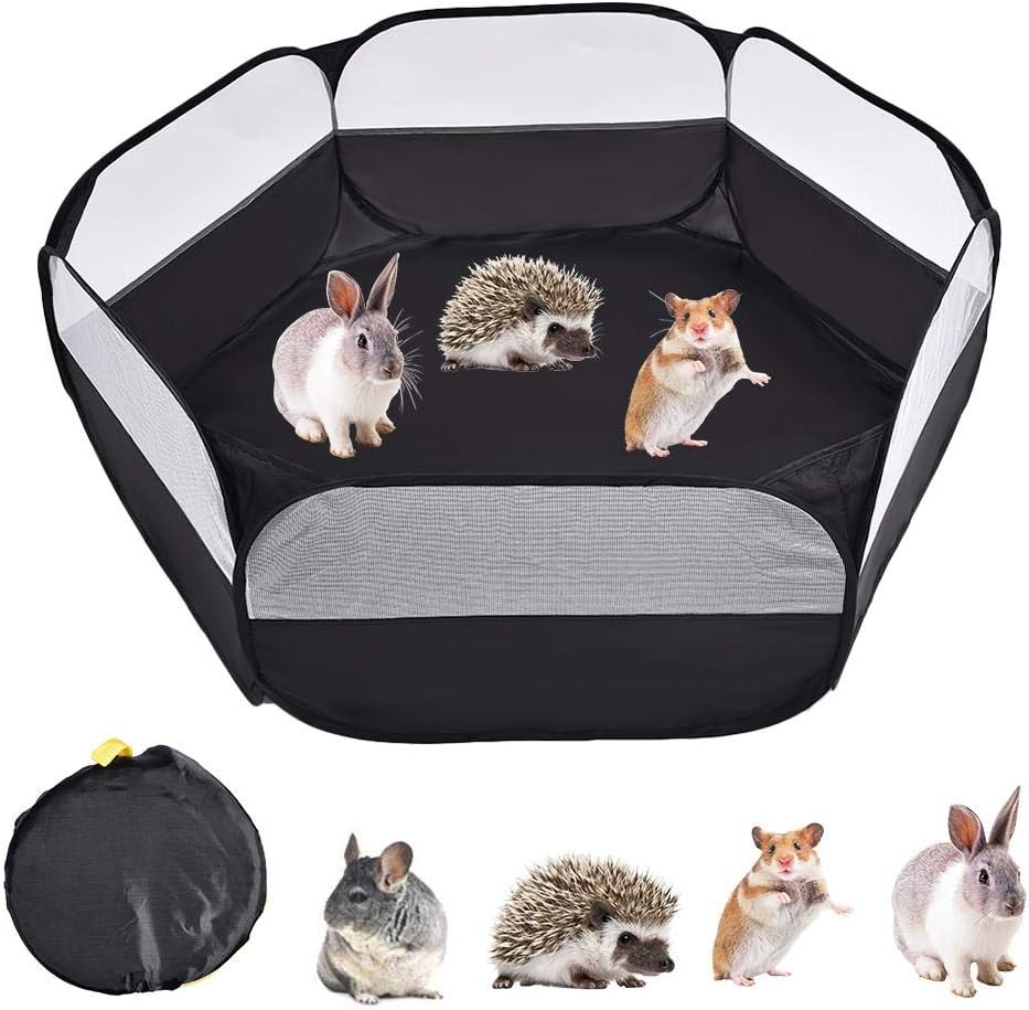 Stronrive Foldable Small Animal Cage Tent Guinea Pig Cage Small Animal