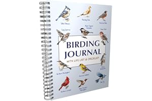 OPTILIVING PUBLISHING Birding Journal with Life List & Checklist A5