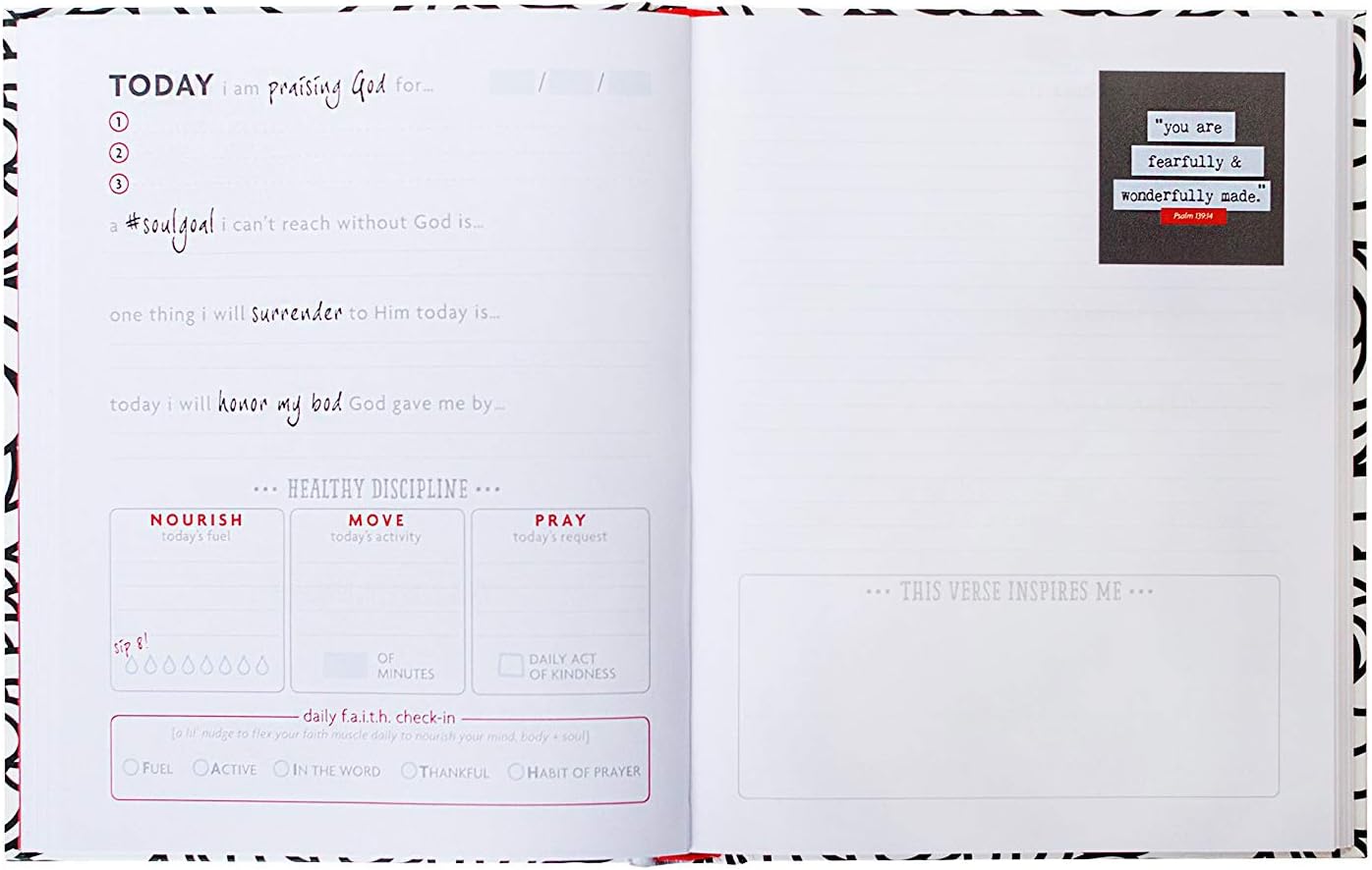 Fitlosophy Fitspiration Faith Journal: 16-Week Guided Fitness, Prayer, and Gratitude Journal : Sports & Outdoors