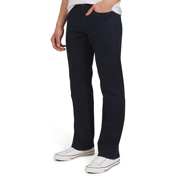 ETHANOL Men's Straight Stretch Jersey Denim Jeans – Super Comfy Five-Pocket Jean In MEDIUMTINT, Size 30 - View #8