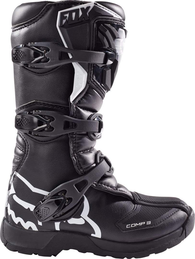 Fox Racing COMP 3Y Boot, Black, 6 Little Kid: Sports & Outdoors