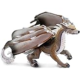 Safari Ltd. Wolf Dragon Figurine - Detailed 8" Plastic Model Figure - Fun Fantasy Play Toy for Boys, Girls, and Kids Ages 4+