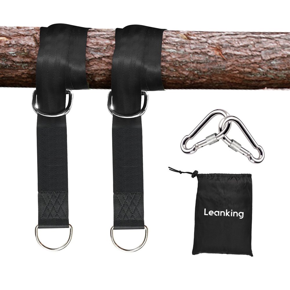 Leanking 2 PCS Tree Swing Straps Tree Swing Hanging Kit Holds Max 2000 LB with Two