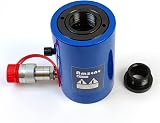 AMZCNC 20 Ton Hydraulic Ram Cylinder Jack Hollow Single Acting 2 Inch Stroke view 5