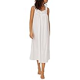 Eileen West Queen Anne’s Lace Womens Sleepwear & Loungewear – Heirloom Dream Collection - 100% Cotton Lightweight Nightgown