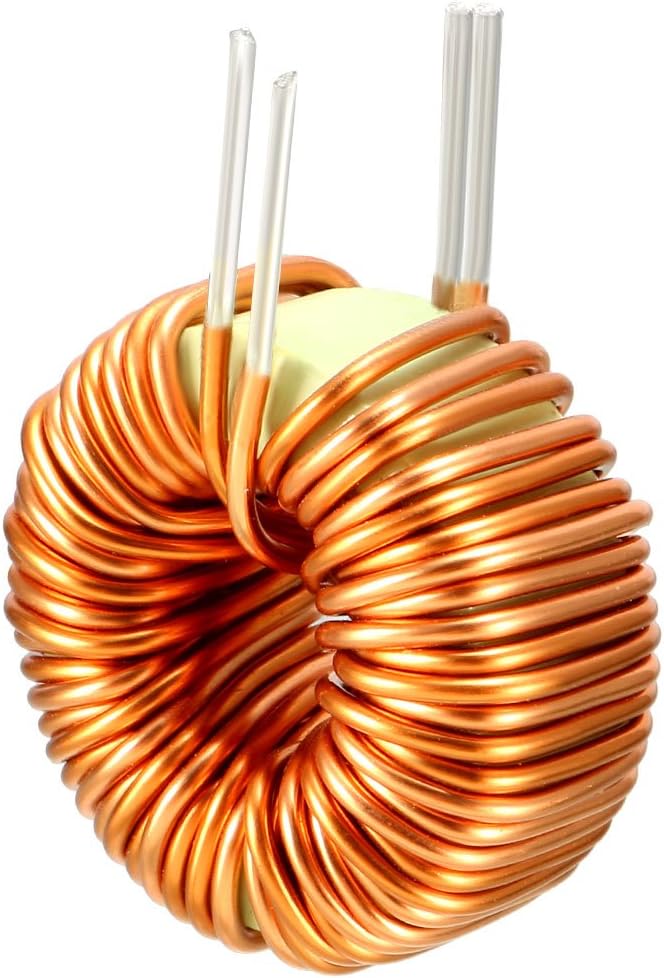 sourcing map 5Pcs Vertical Toroid Magnetic Inductor Wire Wind Wound 50uH 20A Inductance Coil, 5Pcs 50uH 20A - Image 3