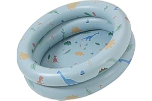 Baby Inflatable Swimming Pool,Inflatable Pool Baby Retro Blow Up Swimming Pool Family Cute Style Thickened Water Pool