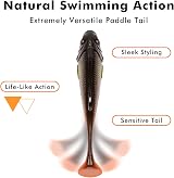 Truscend Easy Catch Pre-Rigged Soft Lures TPE Swimbaits for Bass Pike Trout view 3