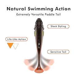 TRUSCEND Power Soft Fishing Lures Pre-Rigged BKK