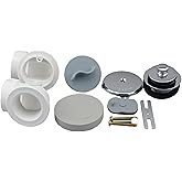 PROFLO PFWO355 1-1/2" Brass Lift and Turn Tub Drain Kit - with Overflow - Chrome