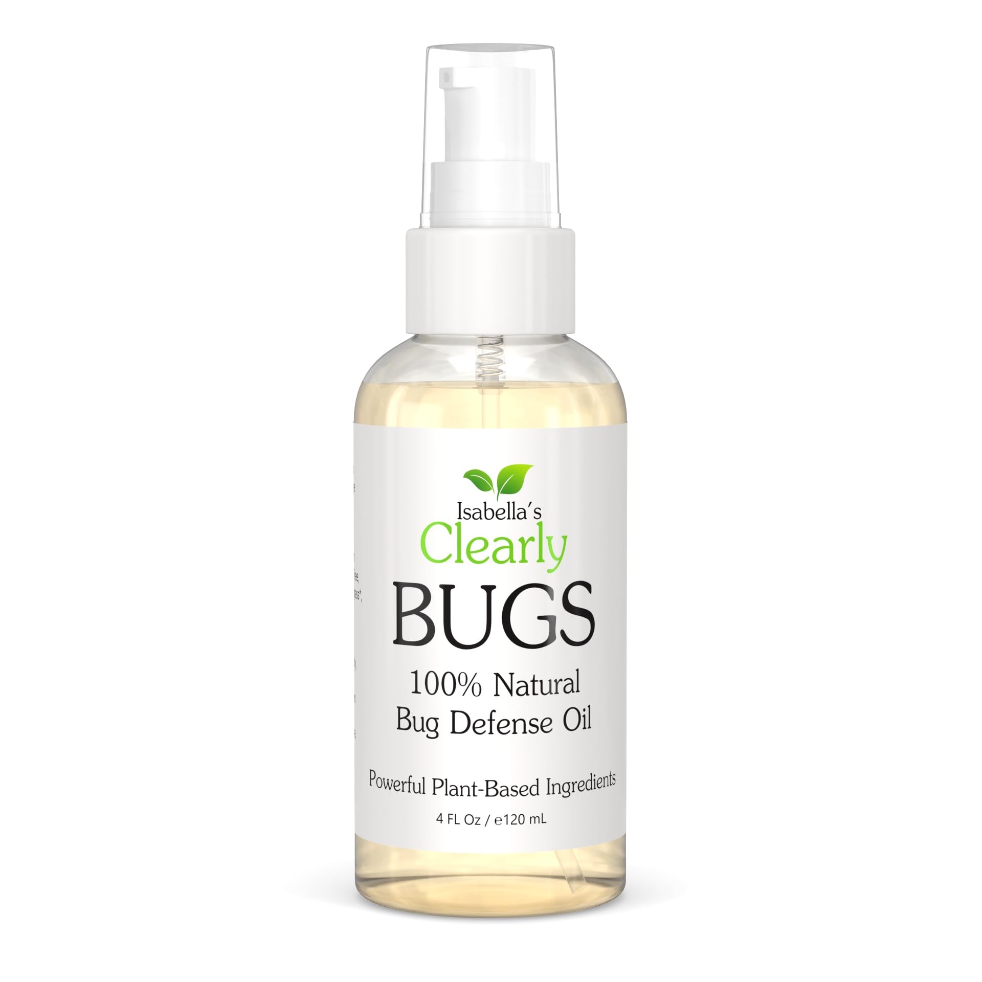 Isabella's Clearly Bugs, Blend of Natural Essential Oils to Keep Bugs Away with Lavender, Cedarwood, Tea Tree, Lemongrass | Non Toxic for Adults and Kids, Made in USA (120ml)