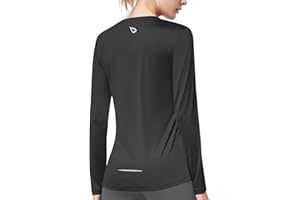 baleaf Long Sleeve Workout Tops for Women Running Athletic Shirts Active Quick Dry Lightweight Moisture Wicking