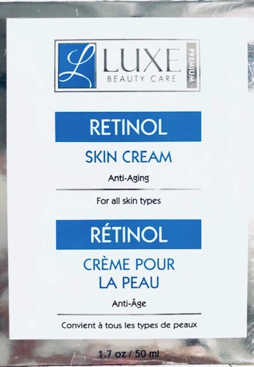luxe retinol skin cream