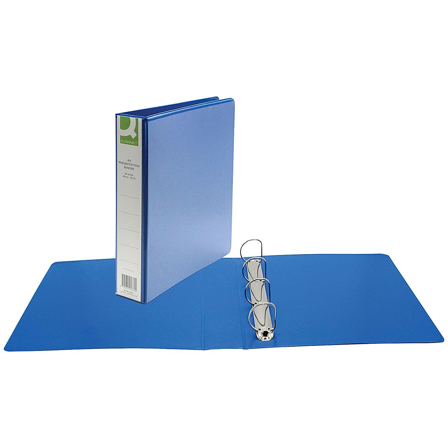 Q-Connect Presentation 40mm 4D Ring Binder A4 Blue KF01331