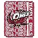 NCAA Temple Owls 48 x 60-Inch Double Play Jacquard Triple Woven Throw