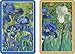 Caspari - Double Deck of Bridge Playing Cards, Jumbo Type, Van Gogh Irises