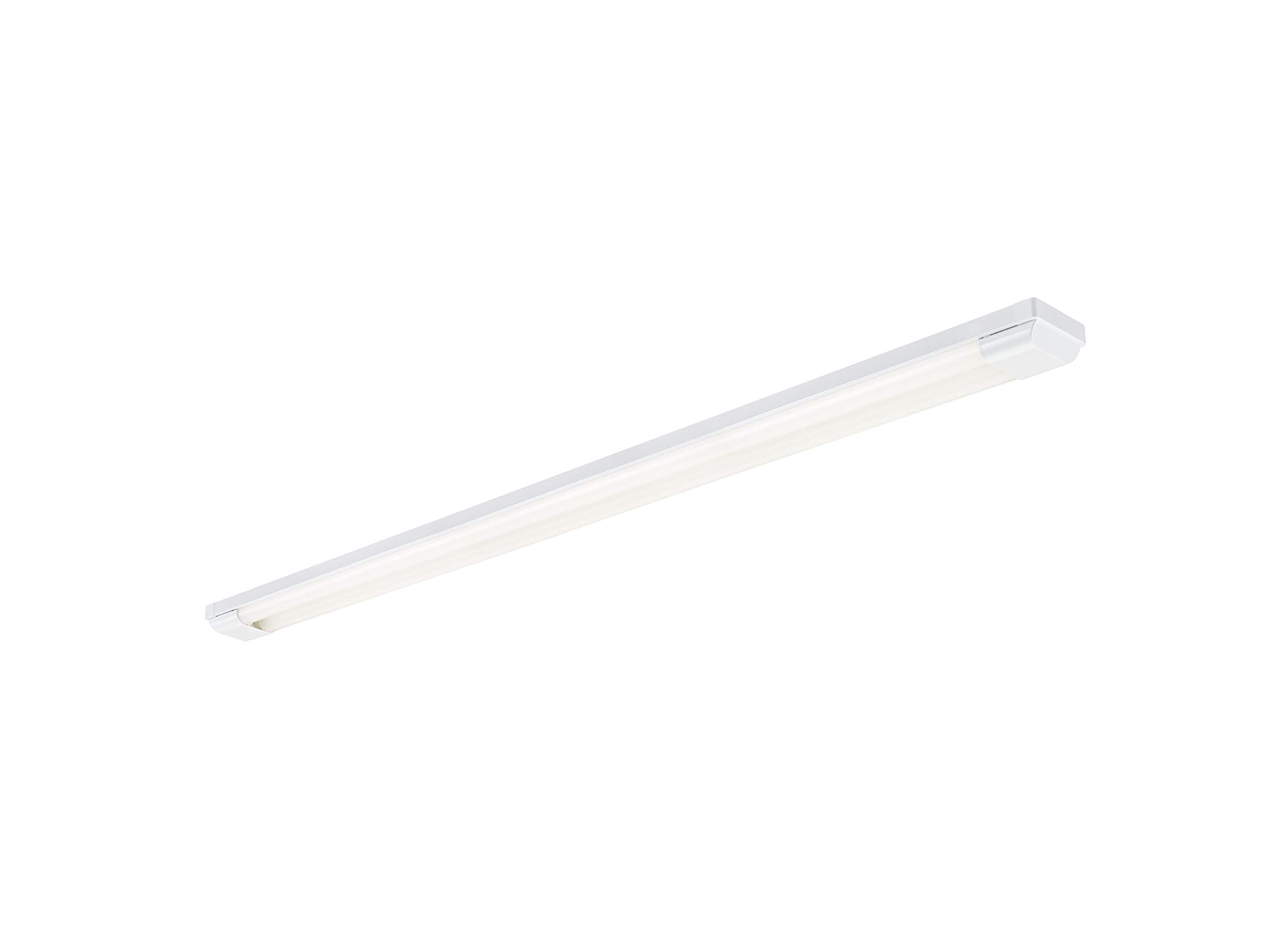 SYLVANIA 4ft LED Batten Light – 1200mm Slimline Fitting, Neutral White (4000K), 30W – IP20 Rated Twin Lamp – Energy Efficient Ceiling Light for Garage, Workshop or Office