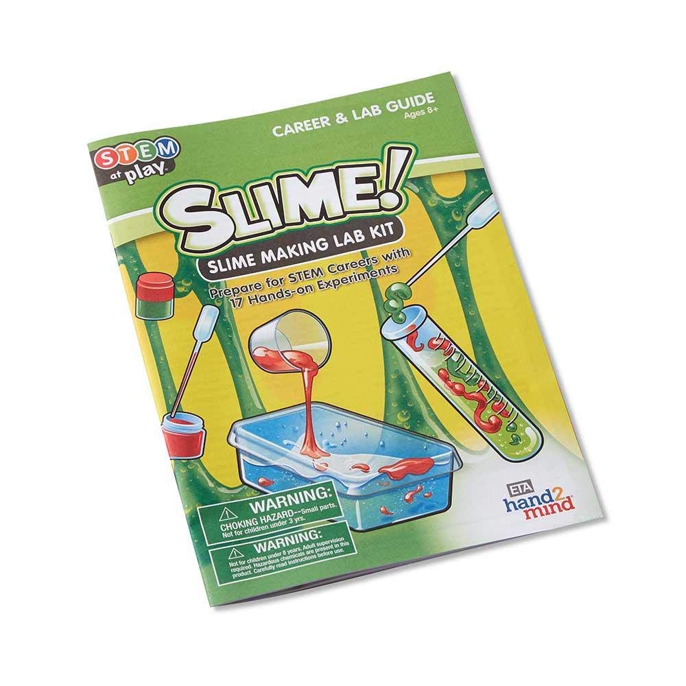 hand2mind Slime Science Kit for Kids 8-12, Kids Science Kit with Fact-Filled Guide, DIY Slime Worms and Slime Bouncing Balls, STEM Toys, 14 Science Experiments