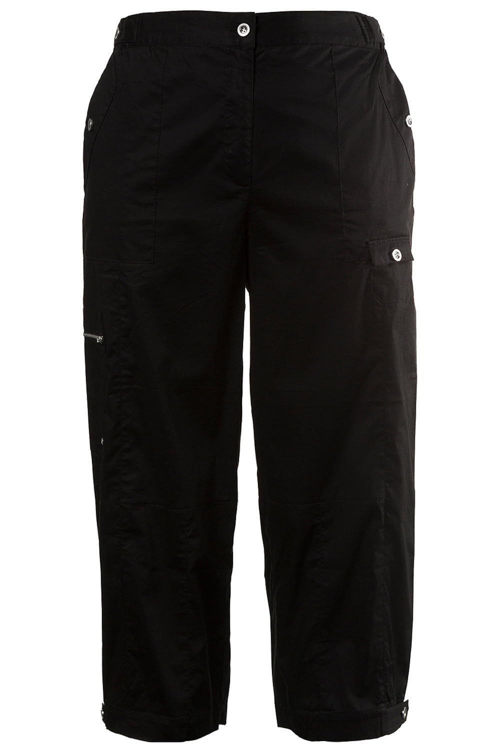 women's plus size black cargo pants