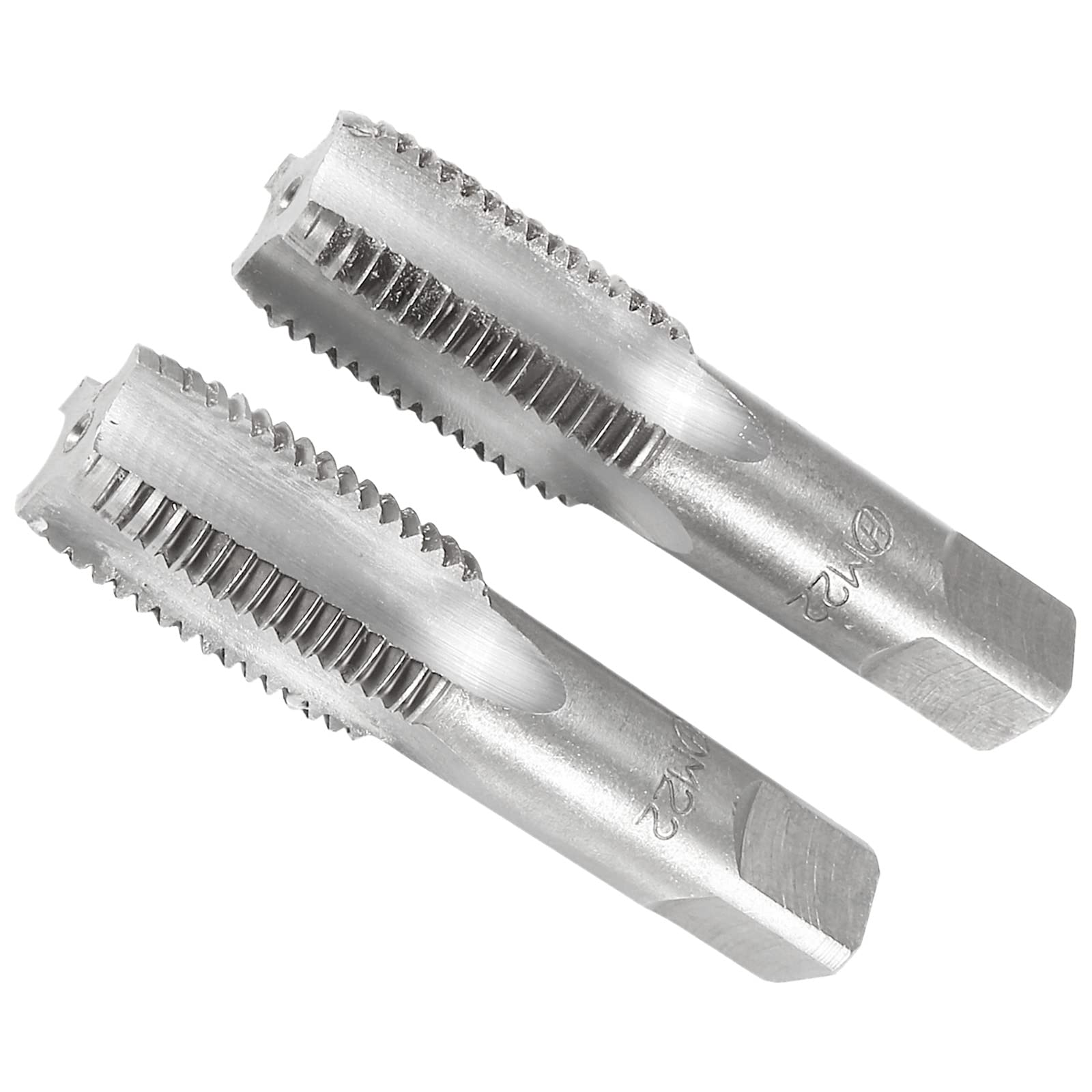 CoCud Hand Threading Taps, M22 x 2.5 Thread, Metric Alloy Tool Steel Screw Tapping Taper Bottom Tap - (Applications: for Machine Thread Repair), 1-Pair