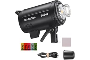 Godox DP400III-V Upgraded Studio Flash Light 400Ws Power GN87 5600±200K Strobe Lighting Built-in 2.4G Wireless X System Bowens Mount Photography Flashes + Photography Light Soft Diffuser Cloth Kit
