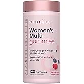 NeoCell Womens Multivitamin Gummy with Collagen | 120 Gummies | Essential Vitamins & Minerals | Multi Berry Flavor Supplement